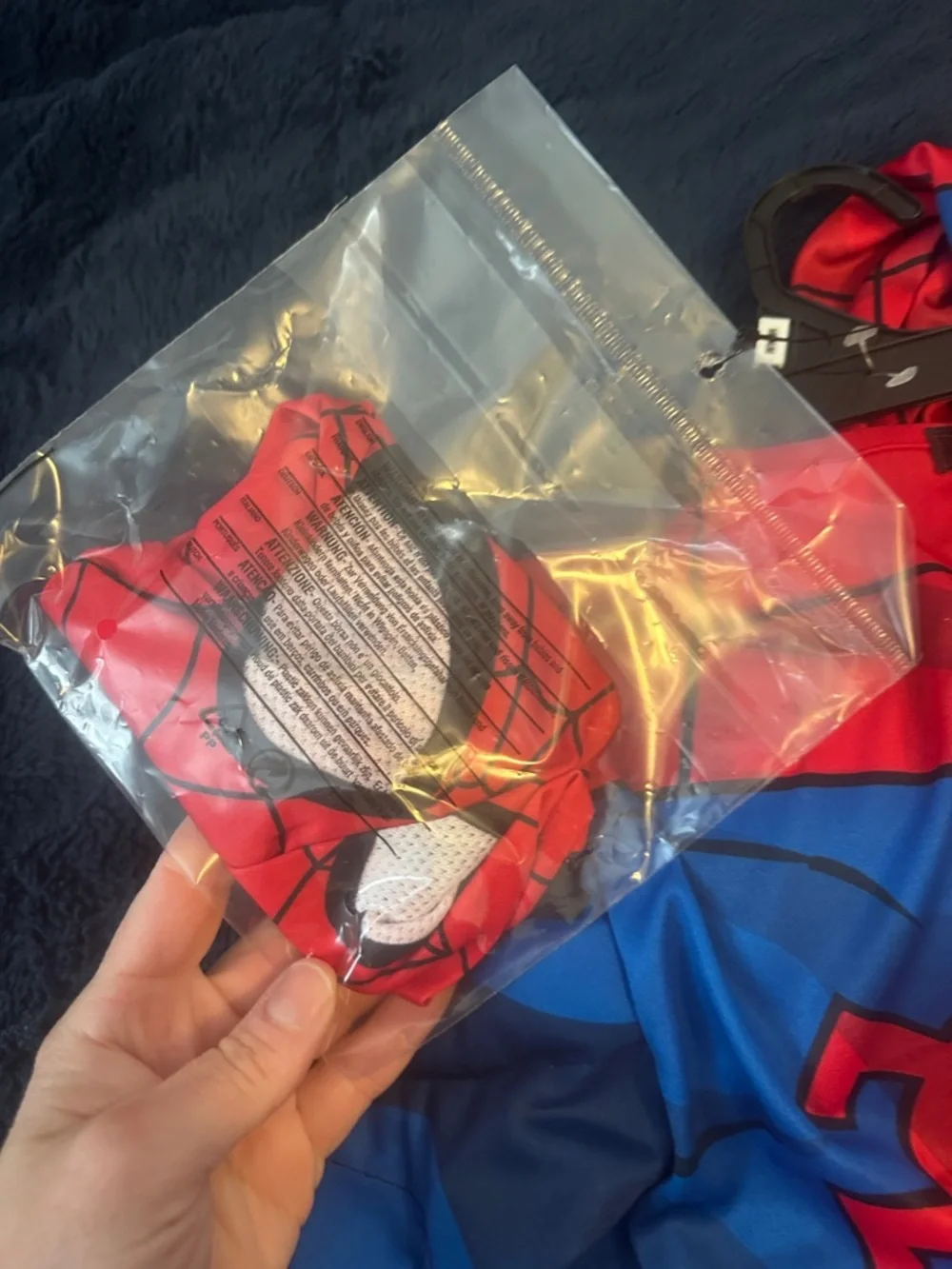 Marvel Red and Blue Spider Hero Muscle Chest Jumpsuit BRAND NEW - Picture 6 of 6